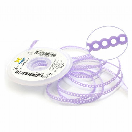 Morelli Orthodontic Elastic Power Chain Lilac 1.5m