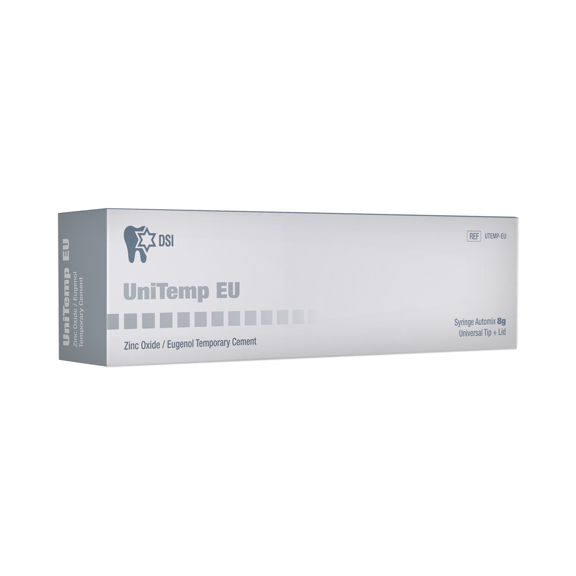 DSI UniTemp EU Zinc Oxide Eugenol Temporary Cement Automix Syringe 8g dsi-unitemp-eu-zinc-oxide-eugenol-temporary-cement-automix-syringe-8g