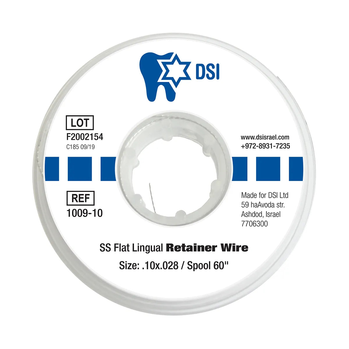 DSI SS Flat Lingual Retainer Wire 4-Strand .10x.028 60